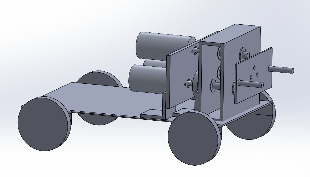 CAD render of the competition robot