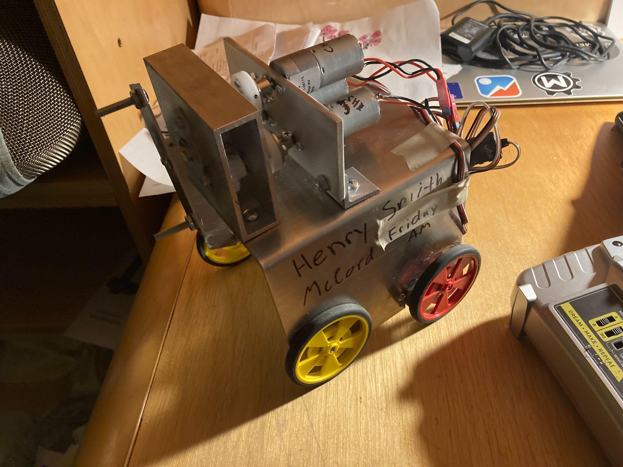 Final machined robot drivetrain