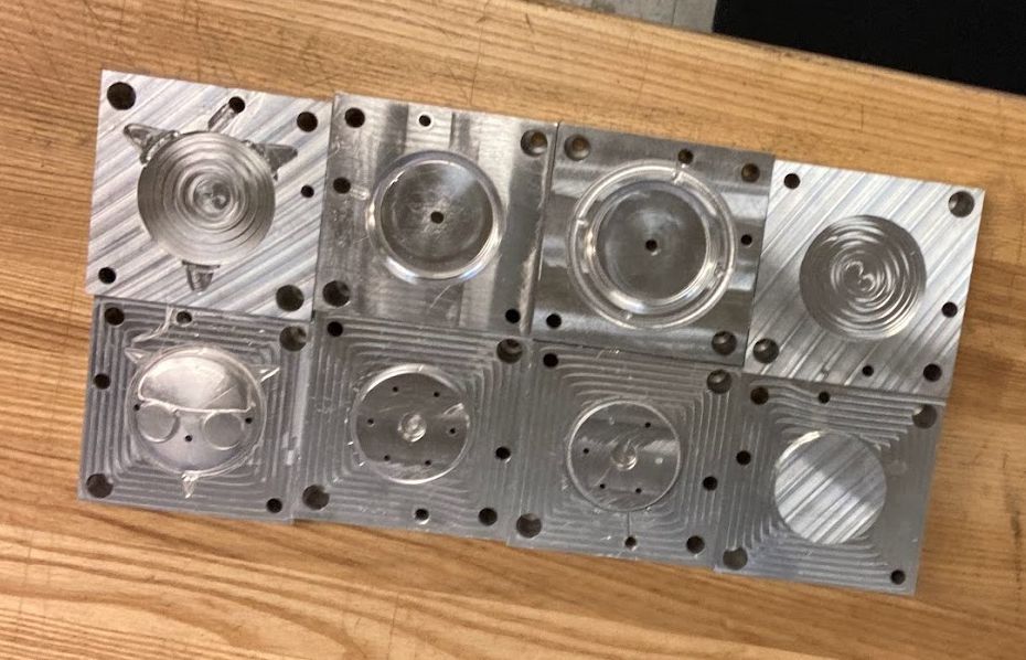 Machined injection mold