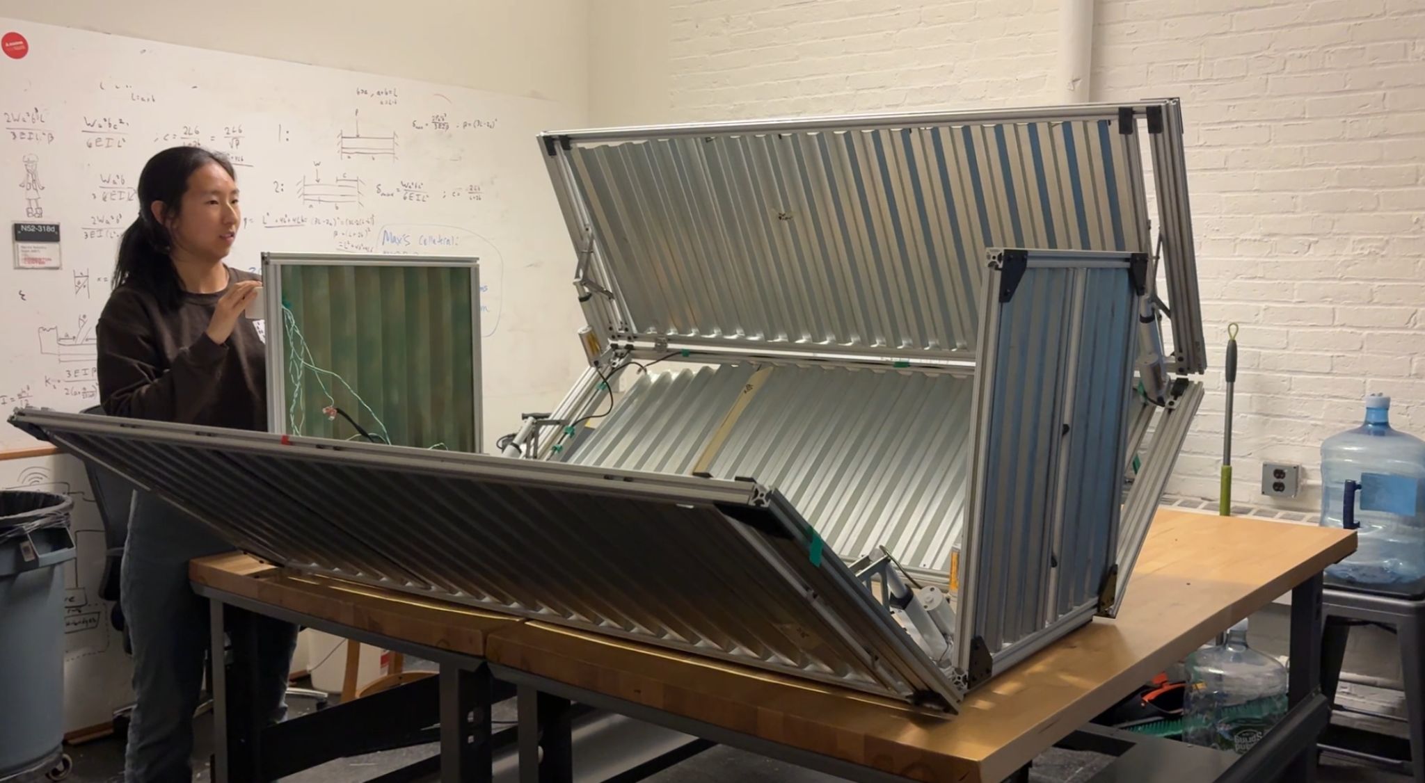 Quarter-scale prototype mid-fold