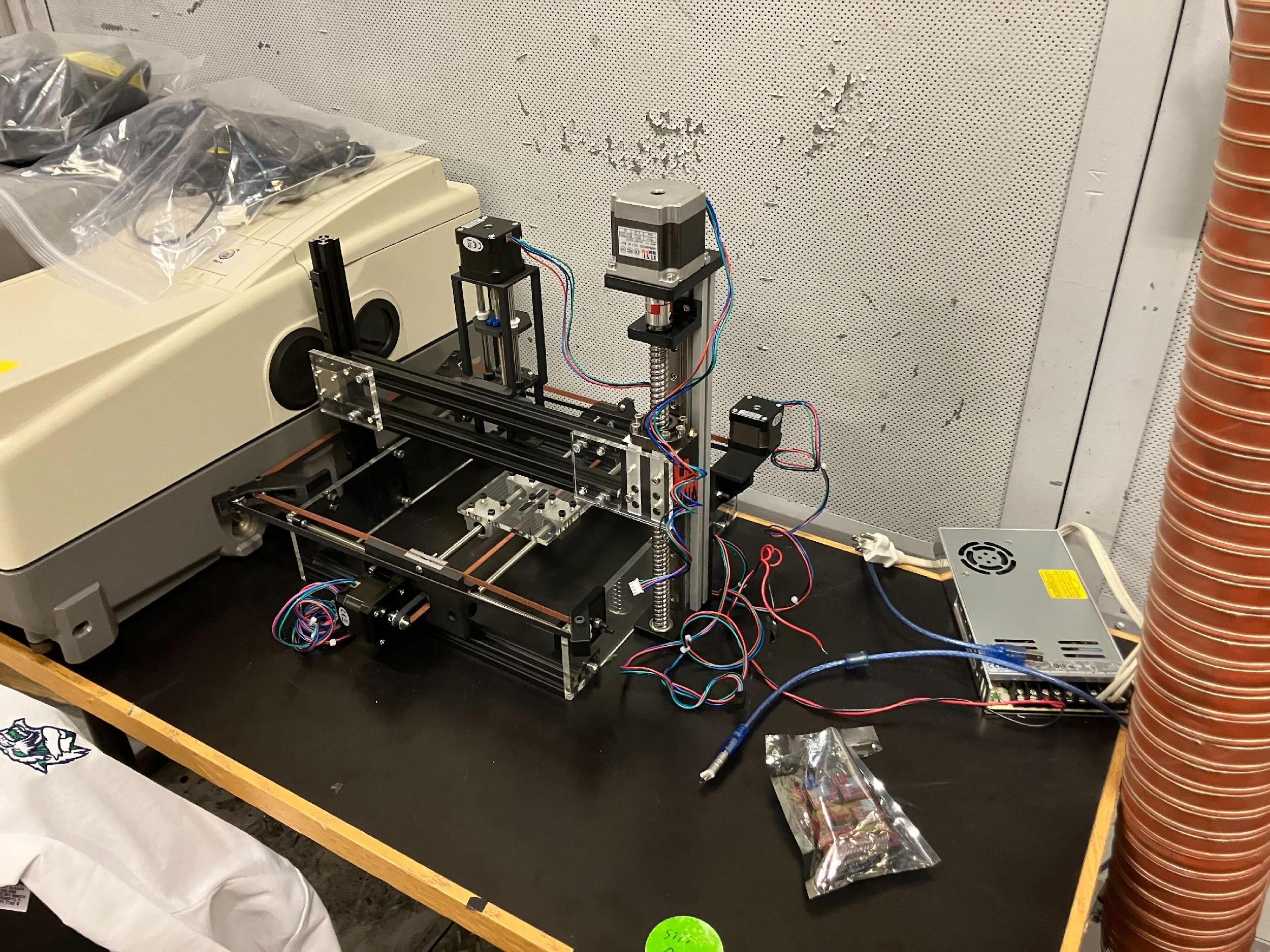 Finished syringe-pump 3D printer